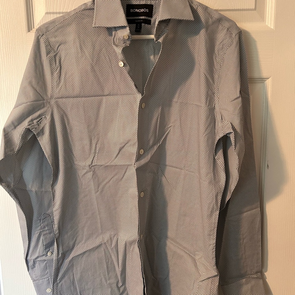 Bonobos Blue Casual Button Down Shirt
